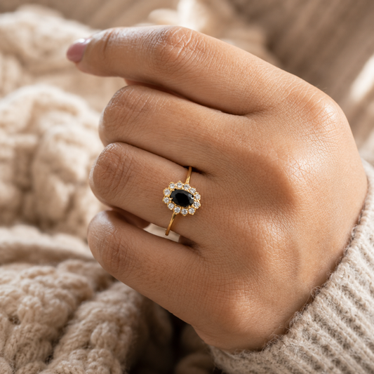 Flower stainless steel ring