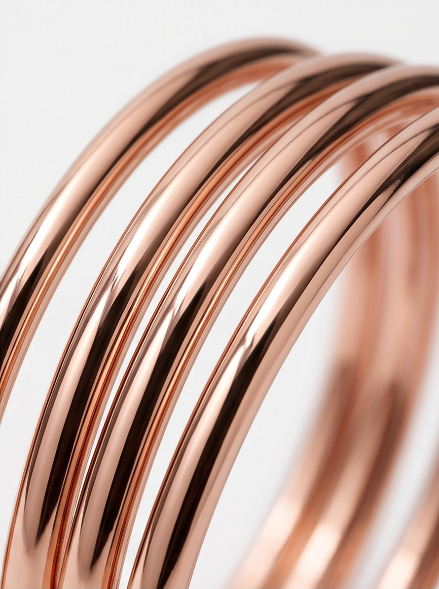 Premium Rose Gold Stainless Steel Bangle