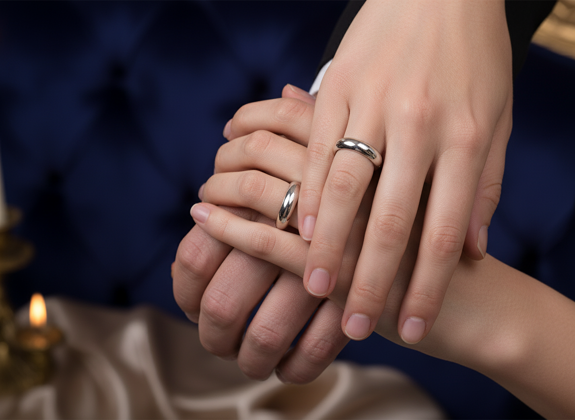 Timeless Classic Ring | PVD Gold & Silver Stainless Steel (Male and Female Ring)