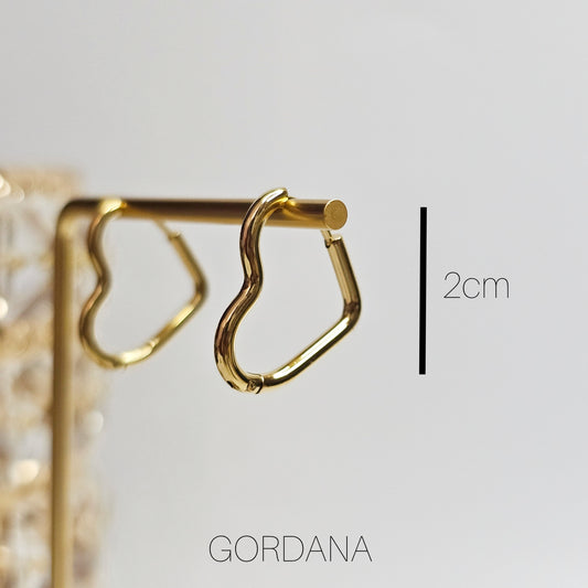 Stainless steel heart hoops
