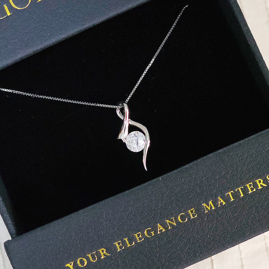 Infinity Sparkle Pendant Necklace – S925 Sterling Silver