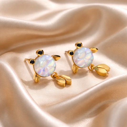Goldfish Stud Earrings for Women – Stainless Steel Gold Earrings
