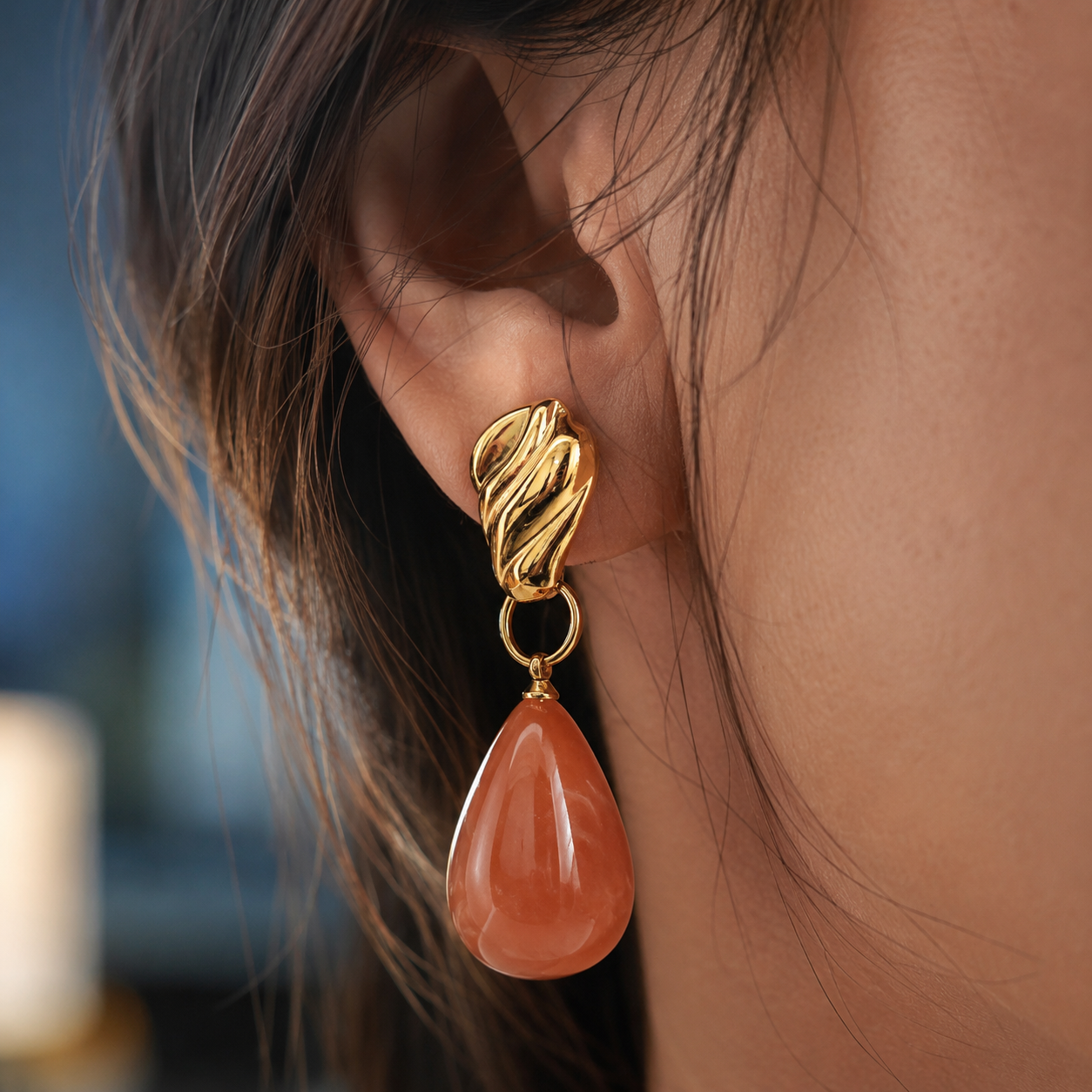 Drop dangle earrings - stainless steel