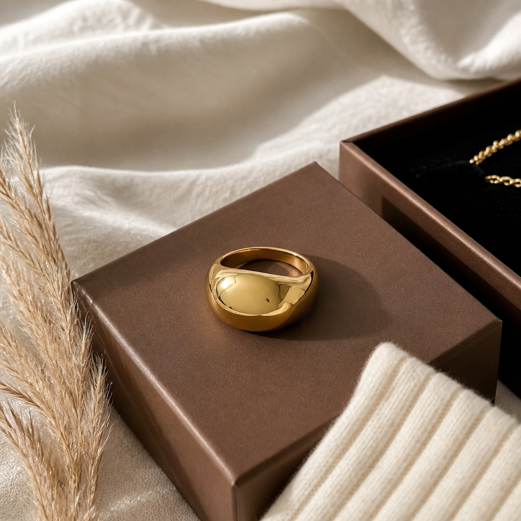 Bellamy Ring | Stainless Steel Gold and Silver