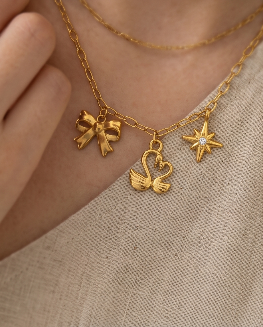 Gold Plated Stainless Steel Charms – Tarnish-Free Jewelry Charms and Pendants for bracelets and necklaces