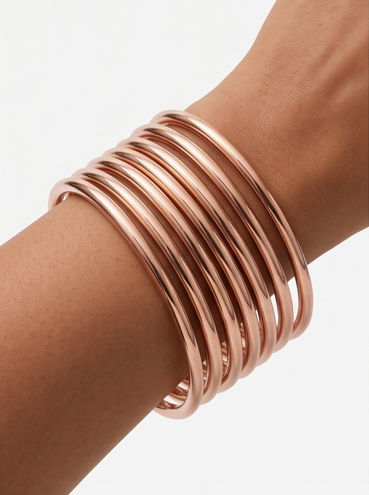 Premium Rose Gold Stainless Steel Bangle