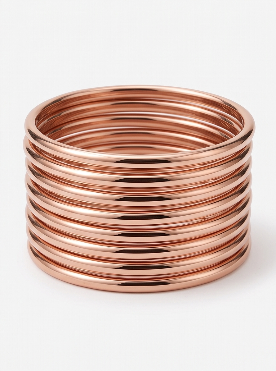 Premium Rose Gold Stainless Steel Bangle