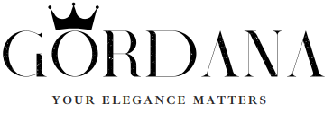 Gordana logo with text 'Your Elegance Matters' on a white background