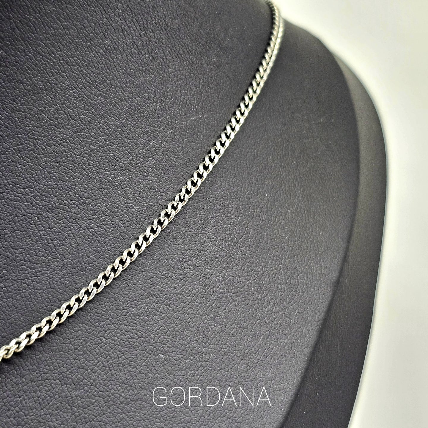 Elegant silver necklace with sleek stainless steel chain, unisex fashion jewelry inspired by Mauritius Europe USA style.