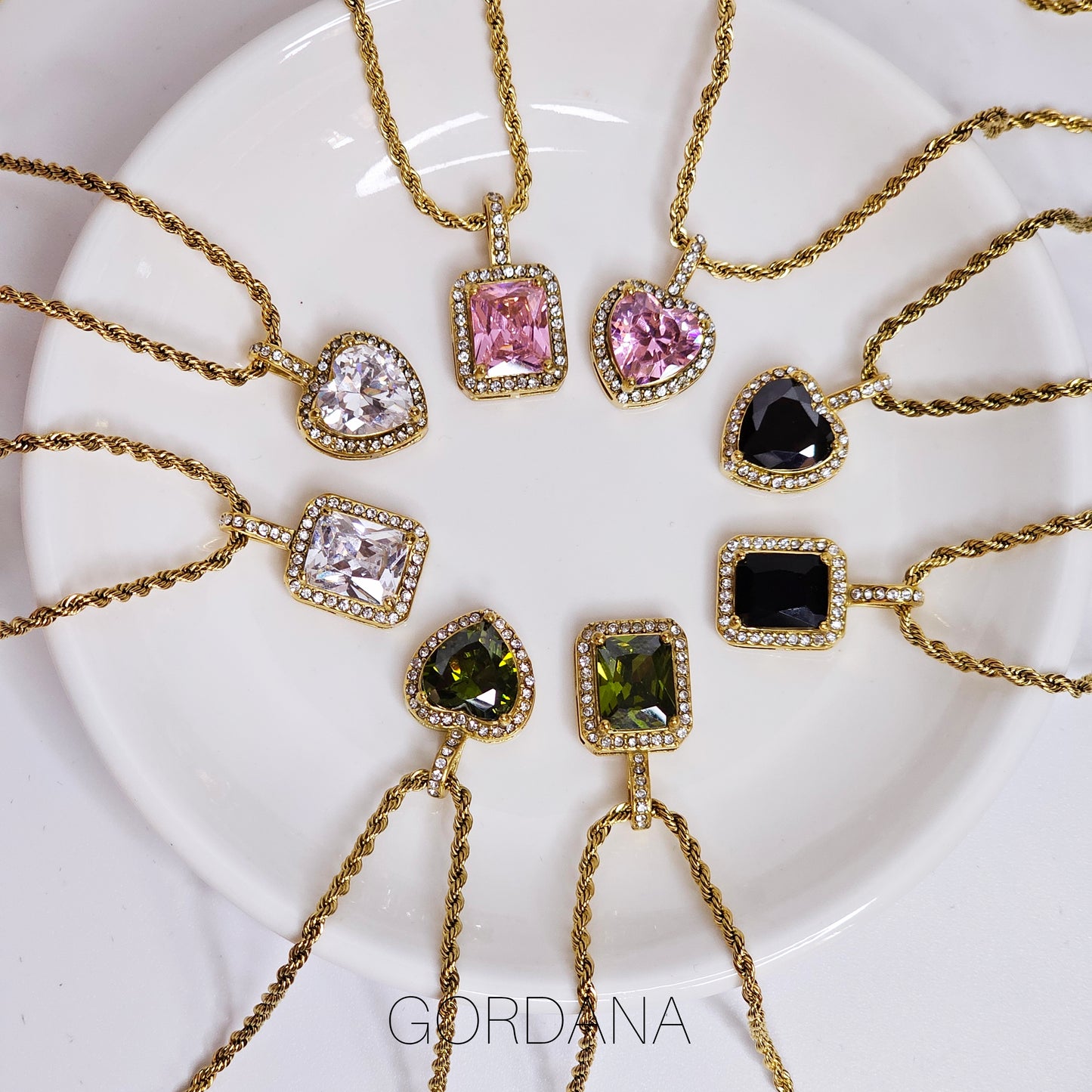 Gleam Jewel Stainless steel Necklace