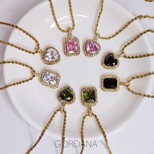 Gleam Jewel Stainless steel Necklace