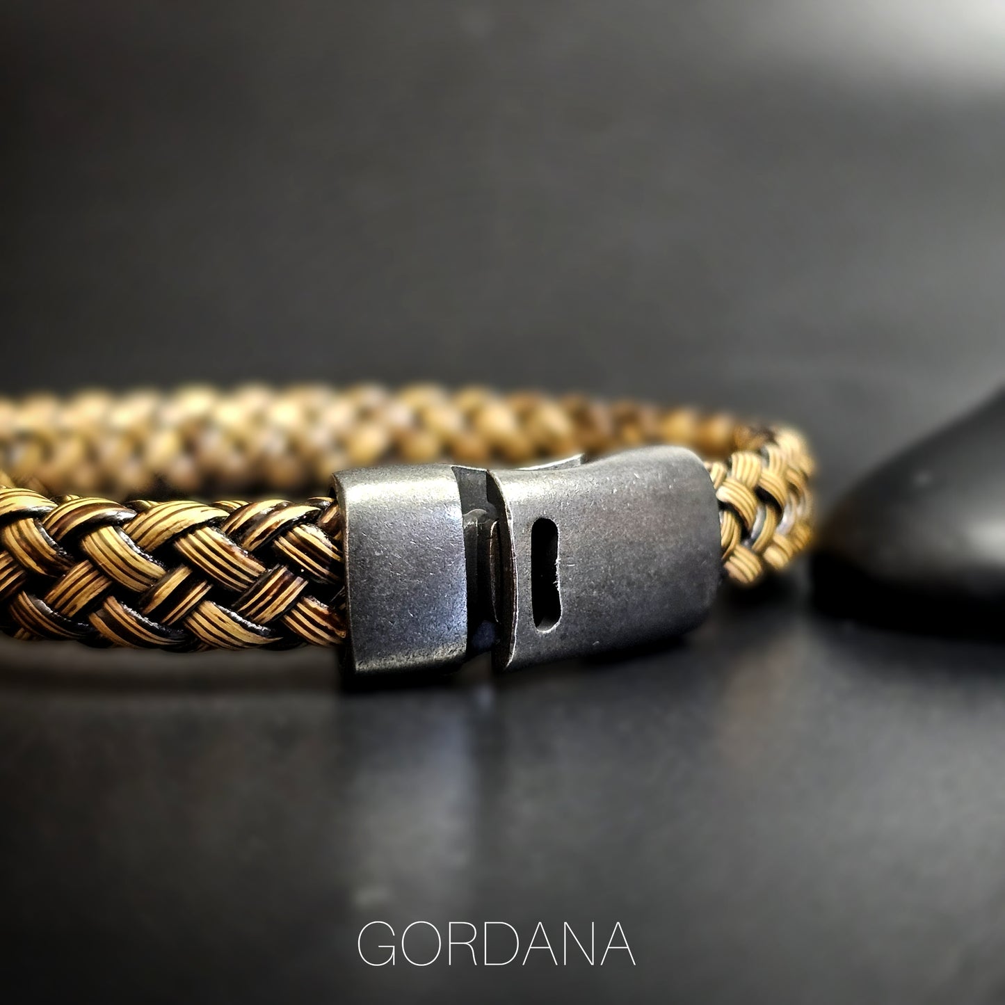 Genuine Leather and stainless steel bracelet - Gordana Moda