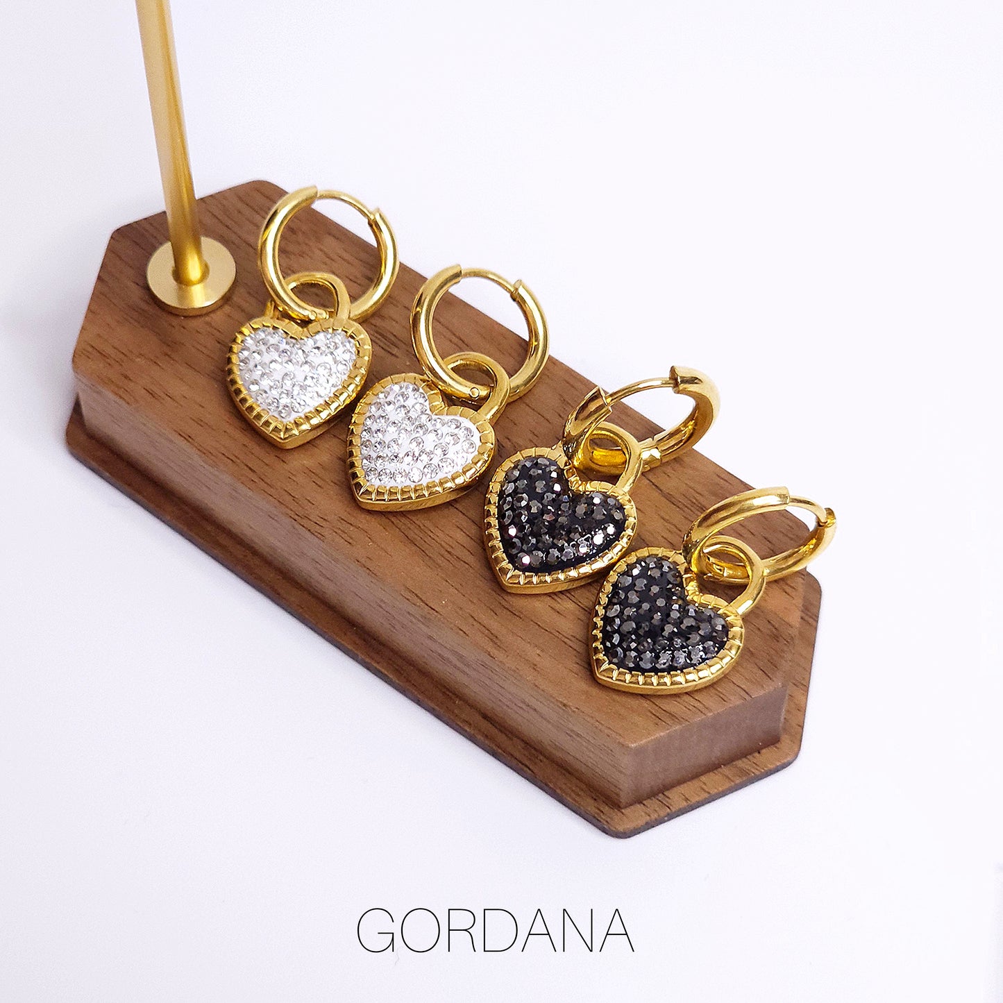 Heart Lock stainless steel Earrings