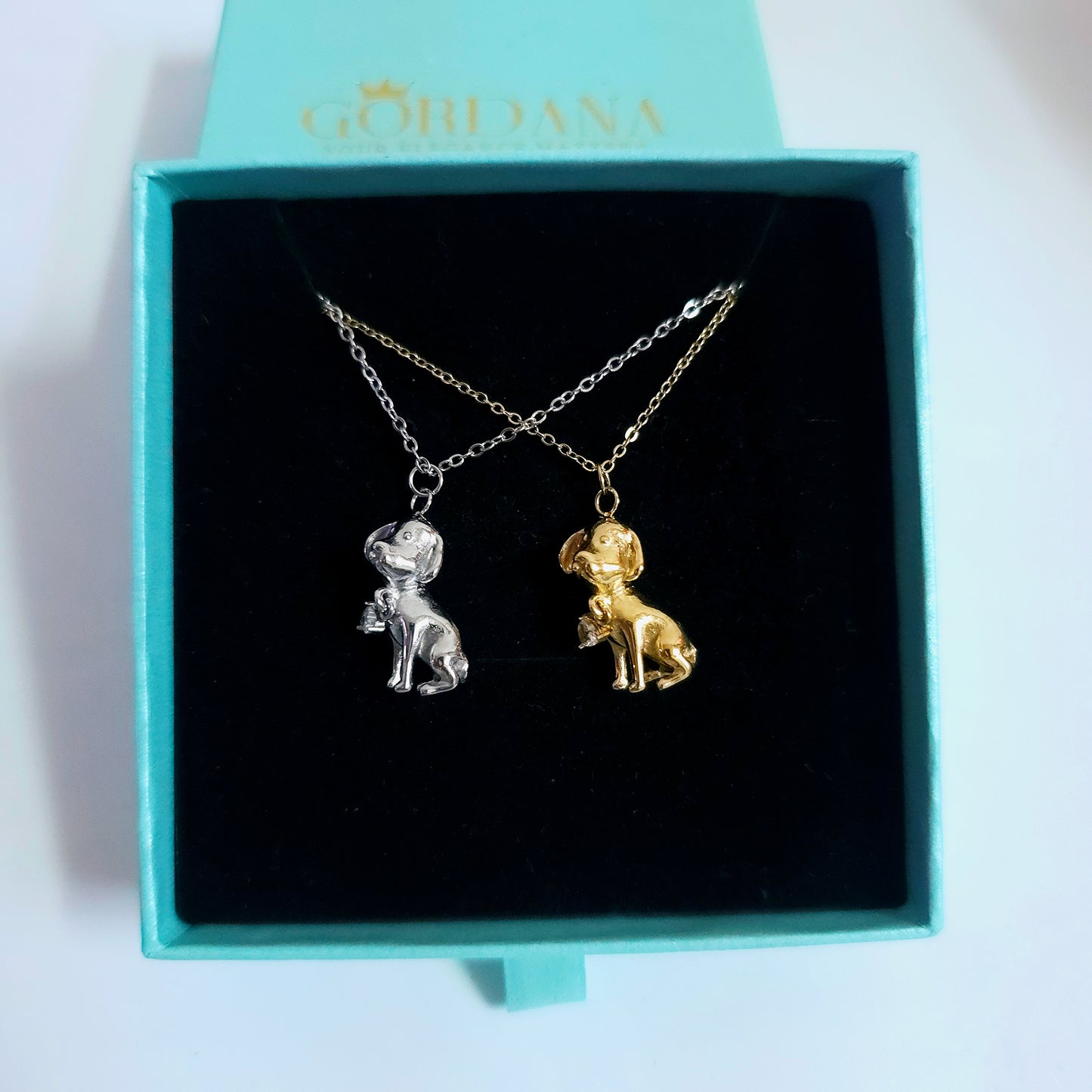 Dog stainless steel pendant chain necklace