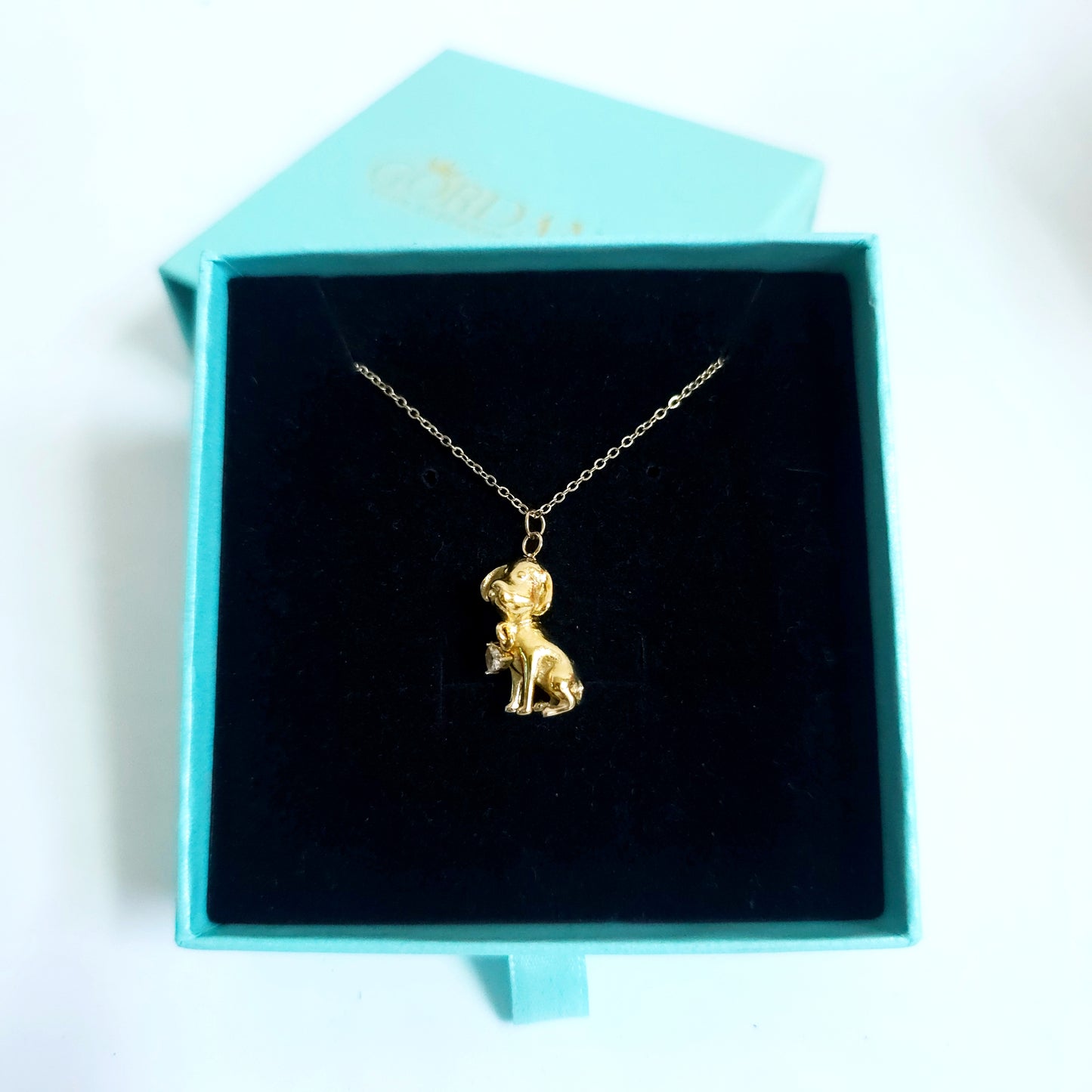 Dog stainless steel pendant chain necklace