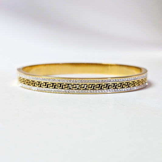 Gold bangle - stainless steel