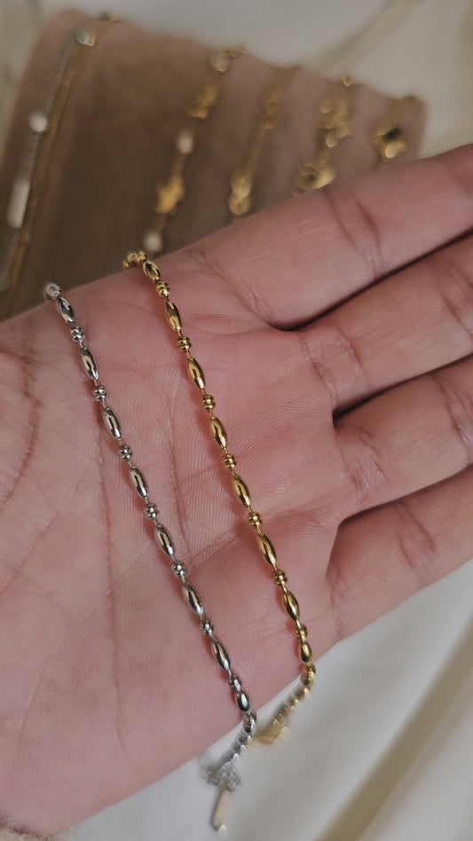 Eliza Minimalist Stainless Steel Bracelet – Gold & Silver Plated | Elegant Everyday bracelet
