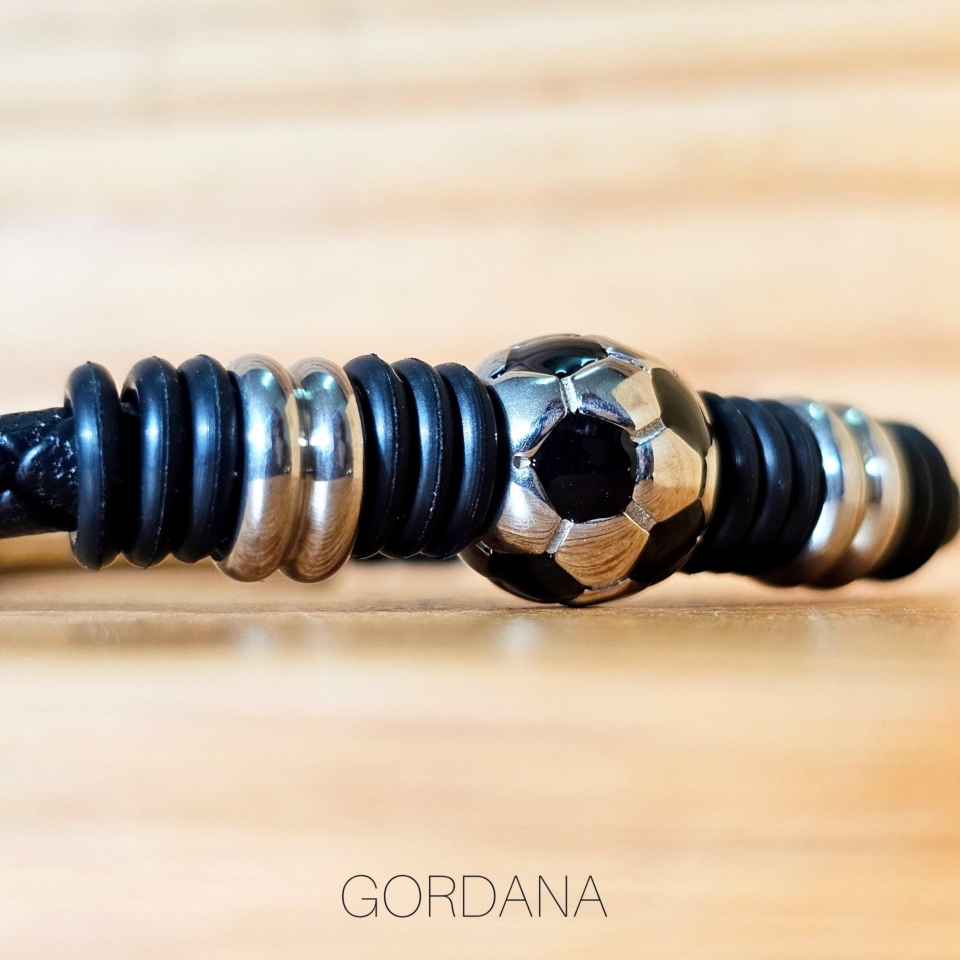 Genuine Leather and stainless steel bracelet - Gordana Moda