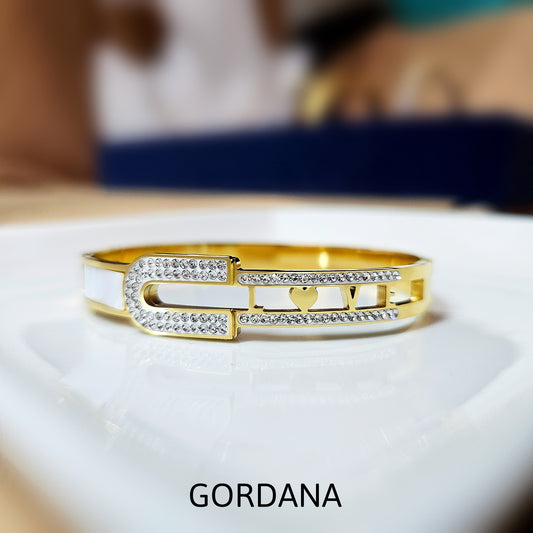 Gold bangle - stainless steel