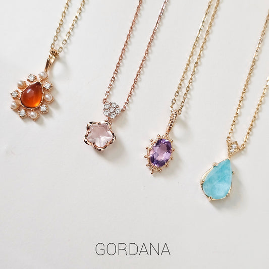 Amethyst- Natural Stone Pendent Necklace