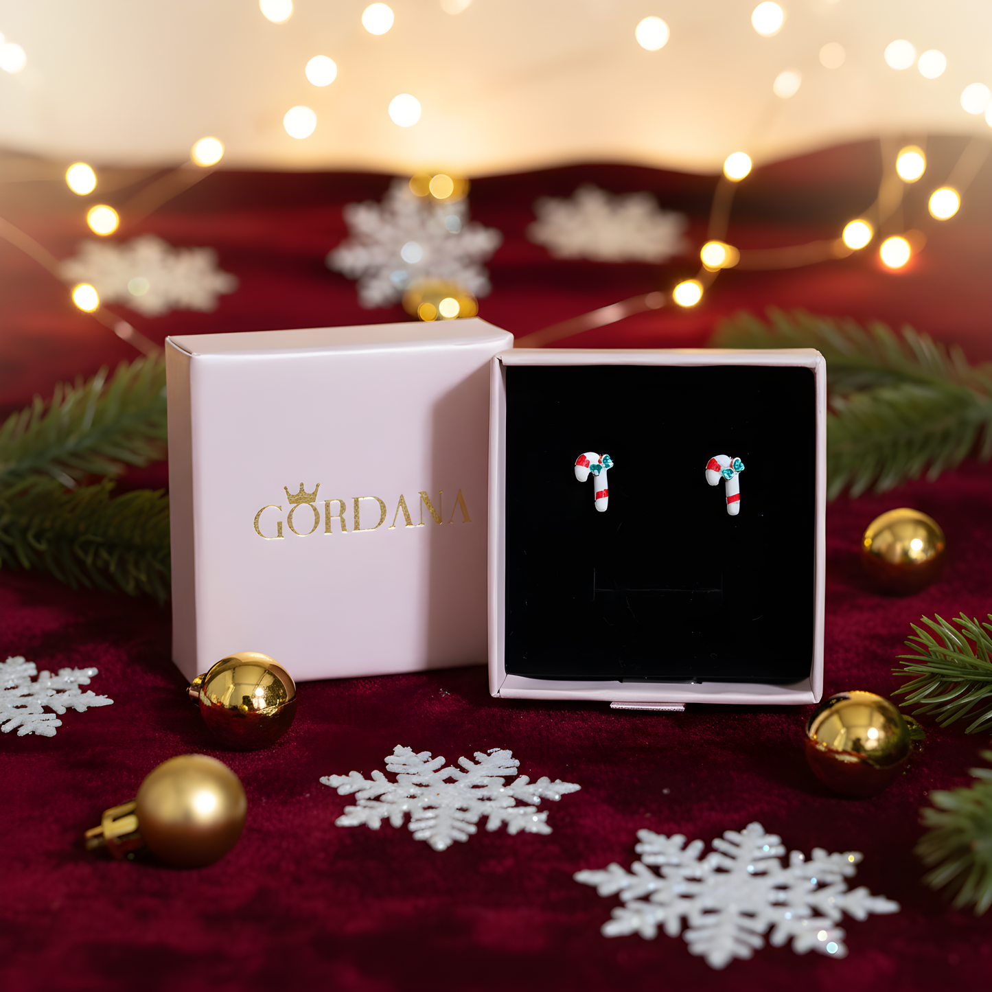 Festive Holiday sterling silver Earrings – Christmas Themed Studs