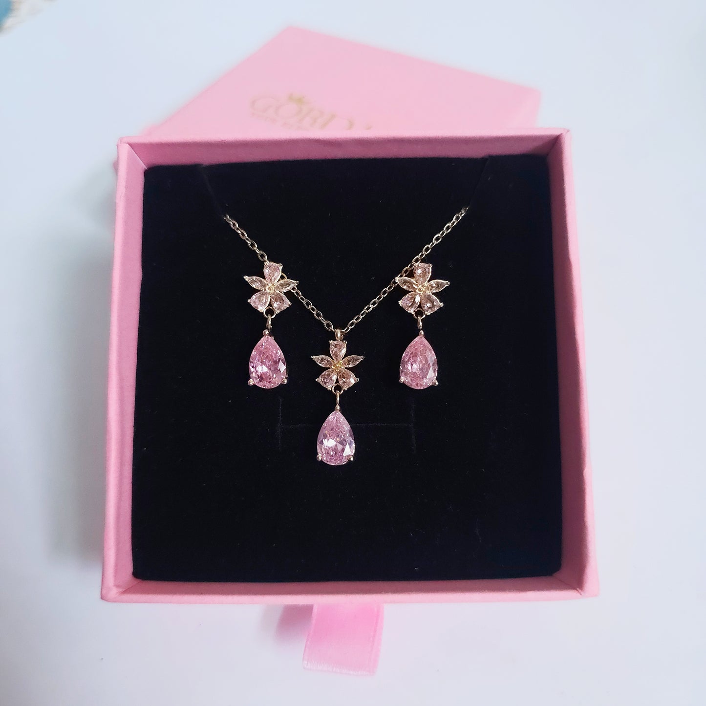 Pink and Gold stainless steel Set