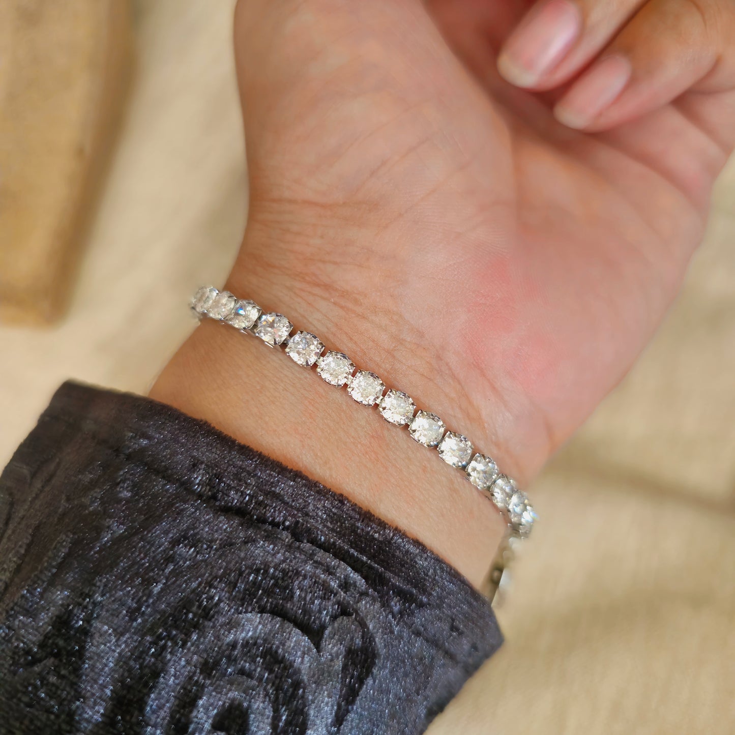 Silver Plated 4mm Tennis Bracelet – Stainless Steel Bracelet