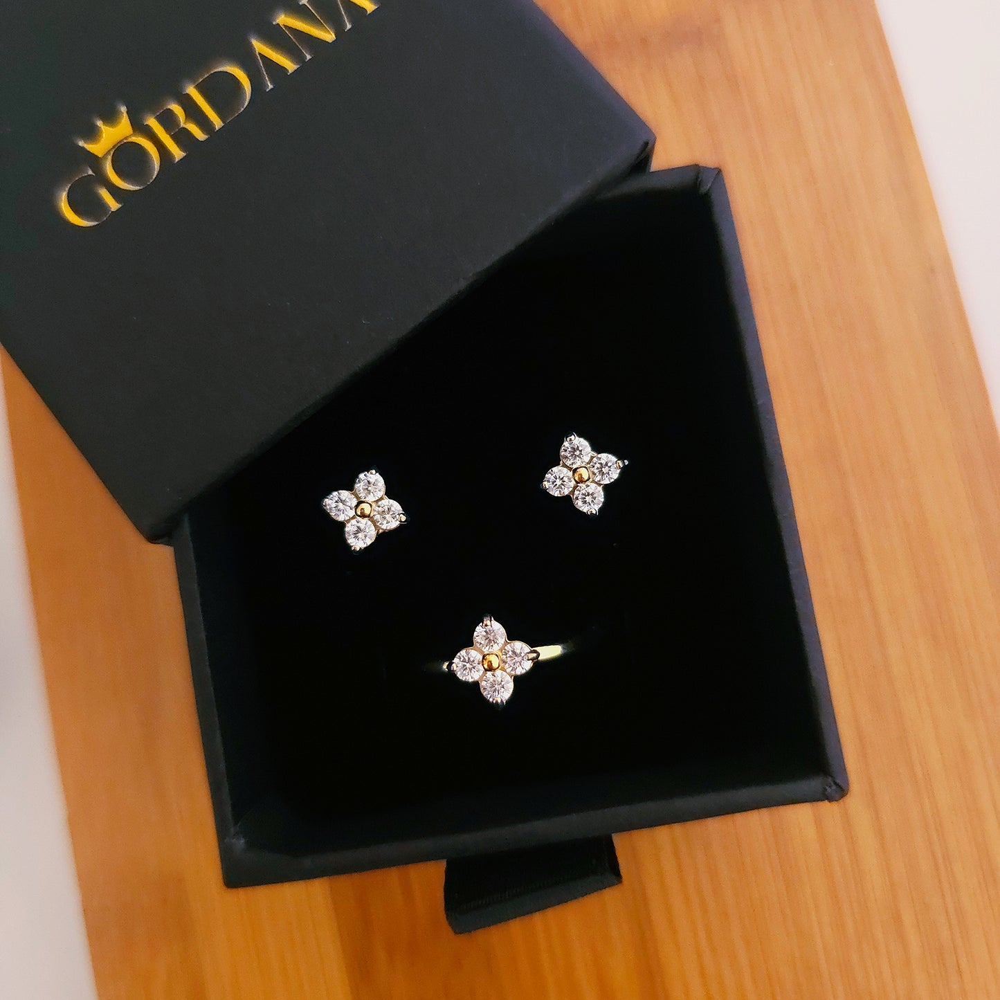 Blossom Duo stainless steel set - Gold