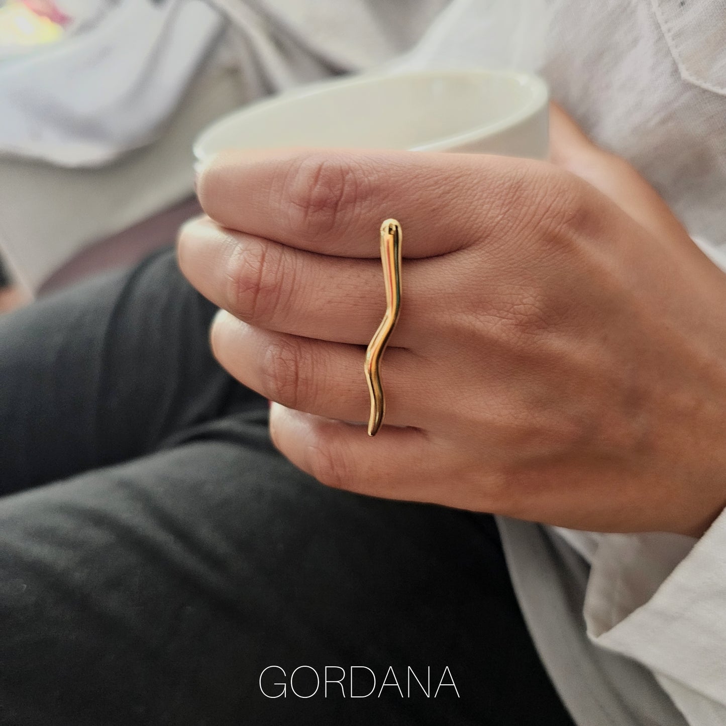 Twist of Gold stainless steel Ring